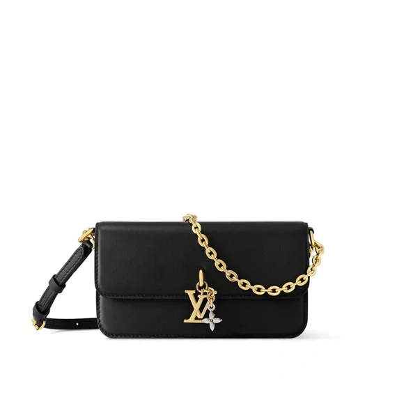 NWB Louis Vuitton Wallet on Chain Bloom purse Black w/receipt and box - Picture 3 of 7